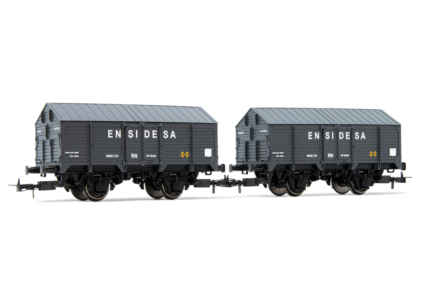 Electrotren HE6009 2tlg. 2-achs. ged. Güterwg. Type PX, ENSIDESA - Neu