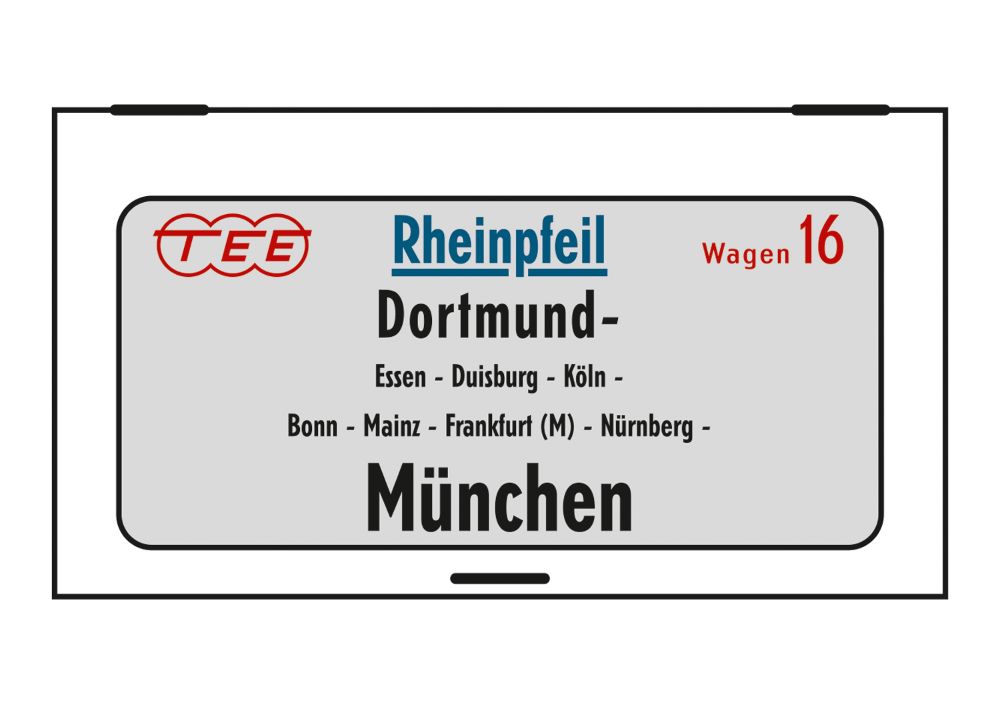 Trix MHI 15369 Wagen-Set "TEE Rheinpfeil" (DB) 1:160 Spur N NEU