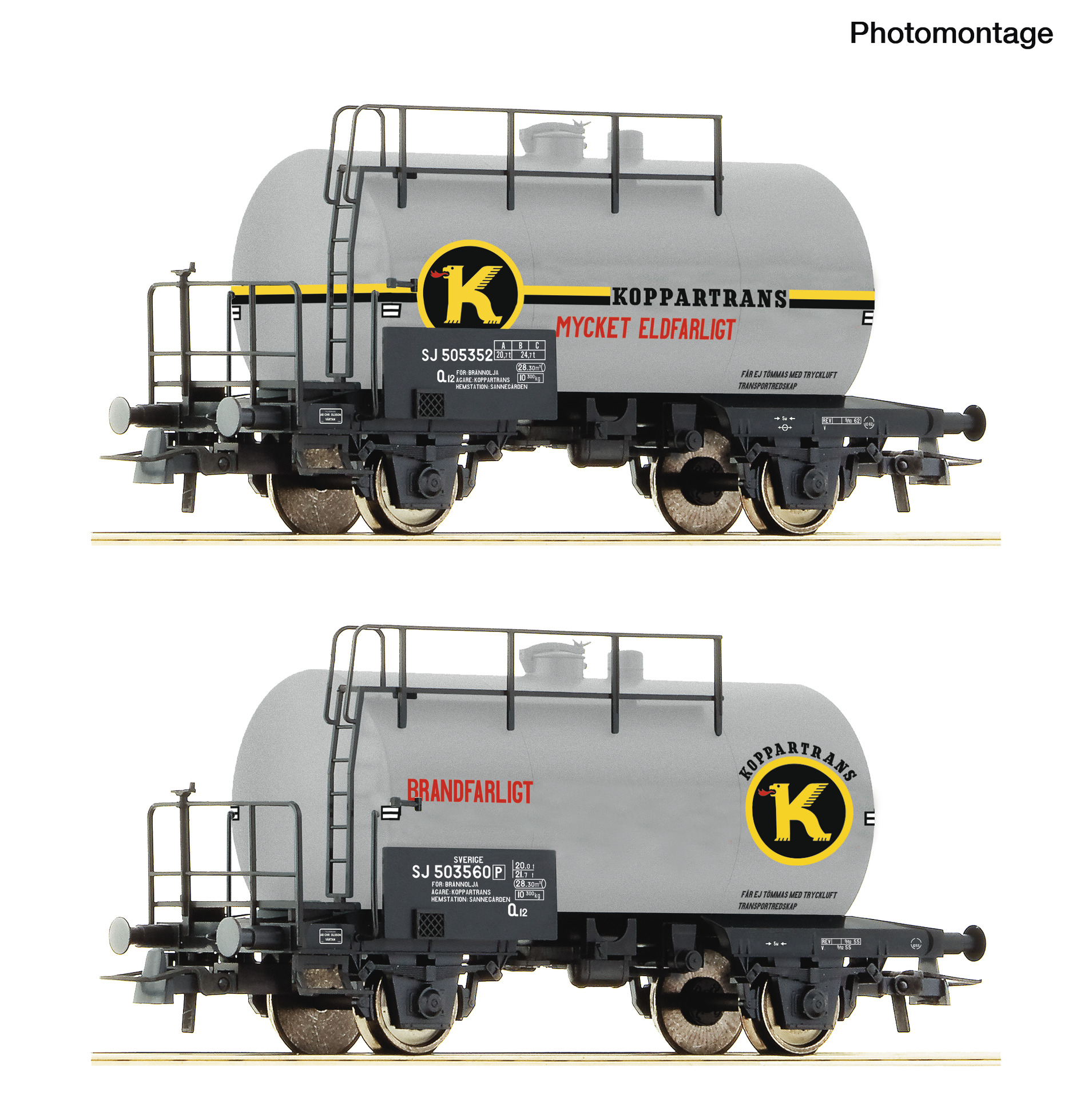 Roco 6600302 2-tlg. Set: Kesselwagen