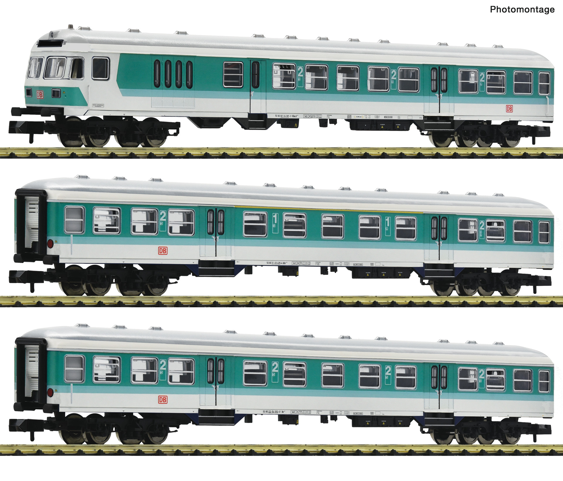 Fleischmann 6260090 3-tlg. Set 1: Nahverkehrswagen