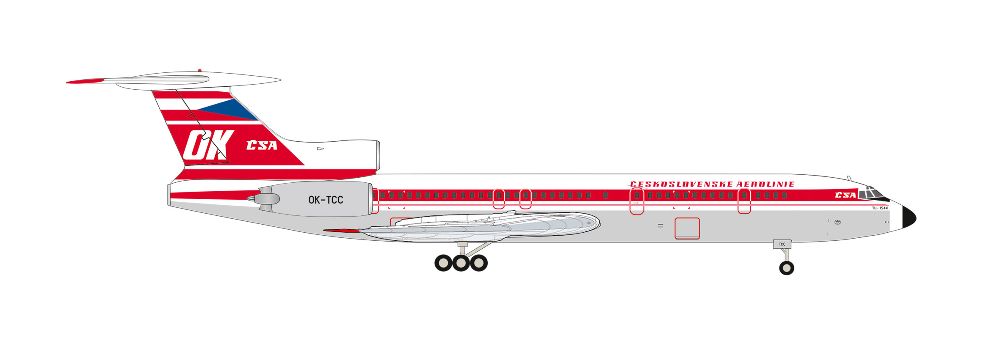 Herpa 574051 TU-154M CSA 1:200