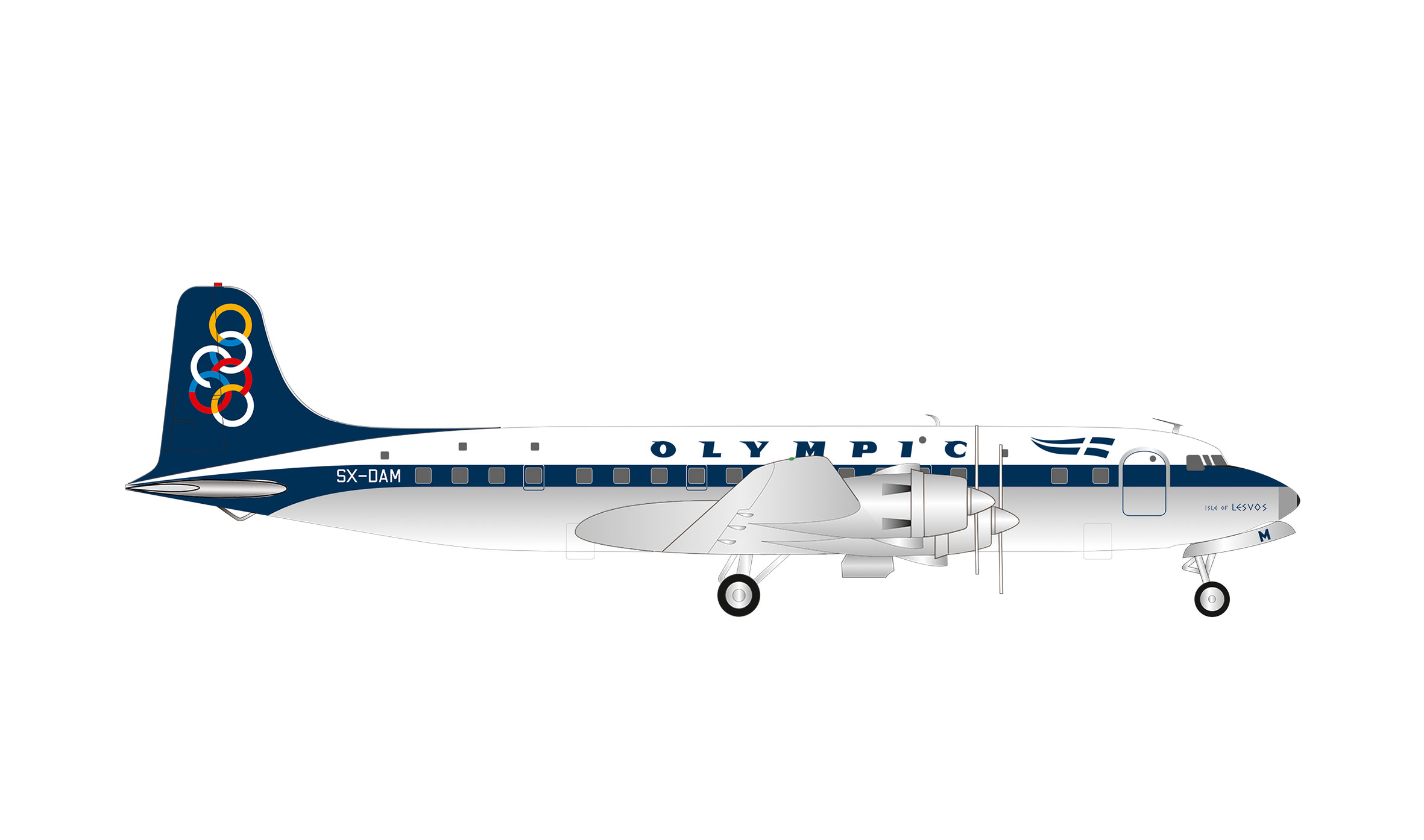 Herpa 574150 Douglas DC-6 Olympic Airways