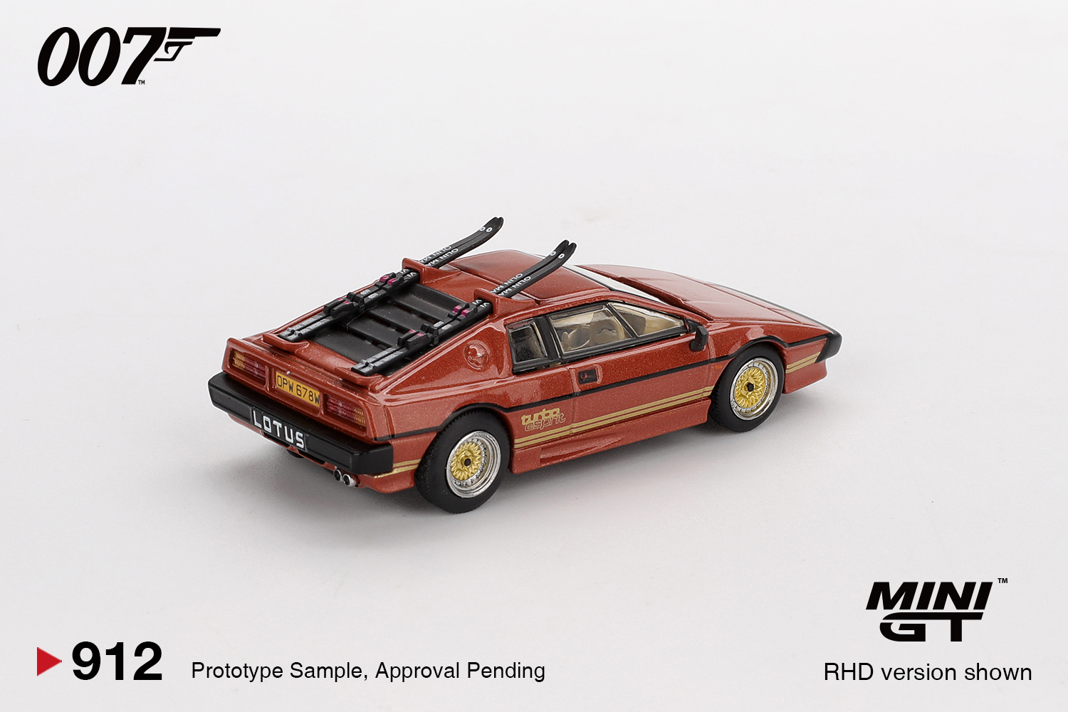 Mini GT 912 Lotus Esprit Turbo Copper Fire Metallic 1:64 NEU