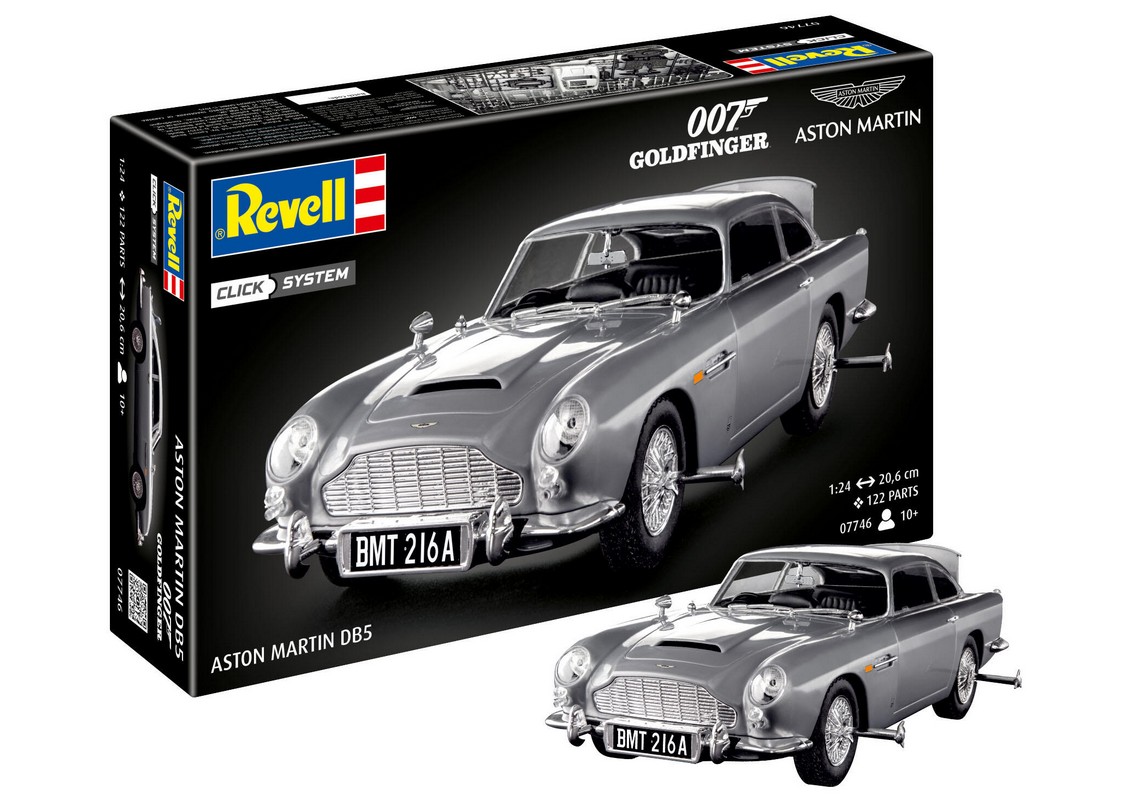 Revell 07746 James Bond Aston Martin DB5 Click System 1:24 Bausatz