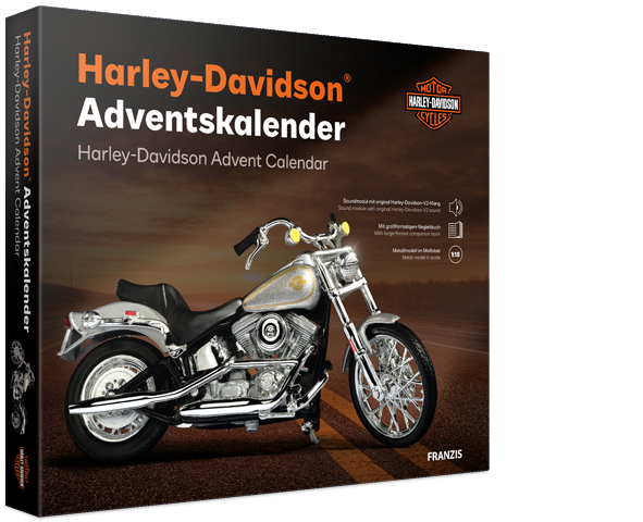 Franzis 67284 Harley-Davidson® Adventskalender 1:18 Bausatz NEU