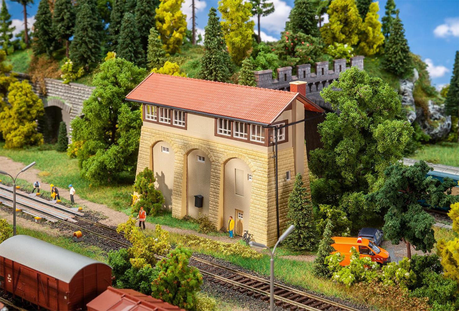 Faller 120103 Stellwerk mit Sandsteinsockel 1:87 Spur H0 Bausatz