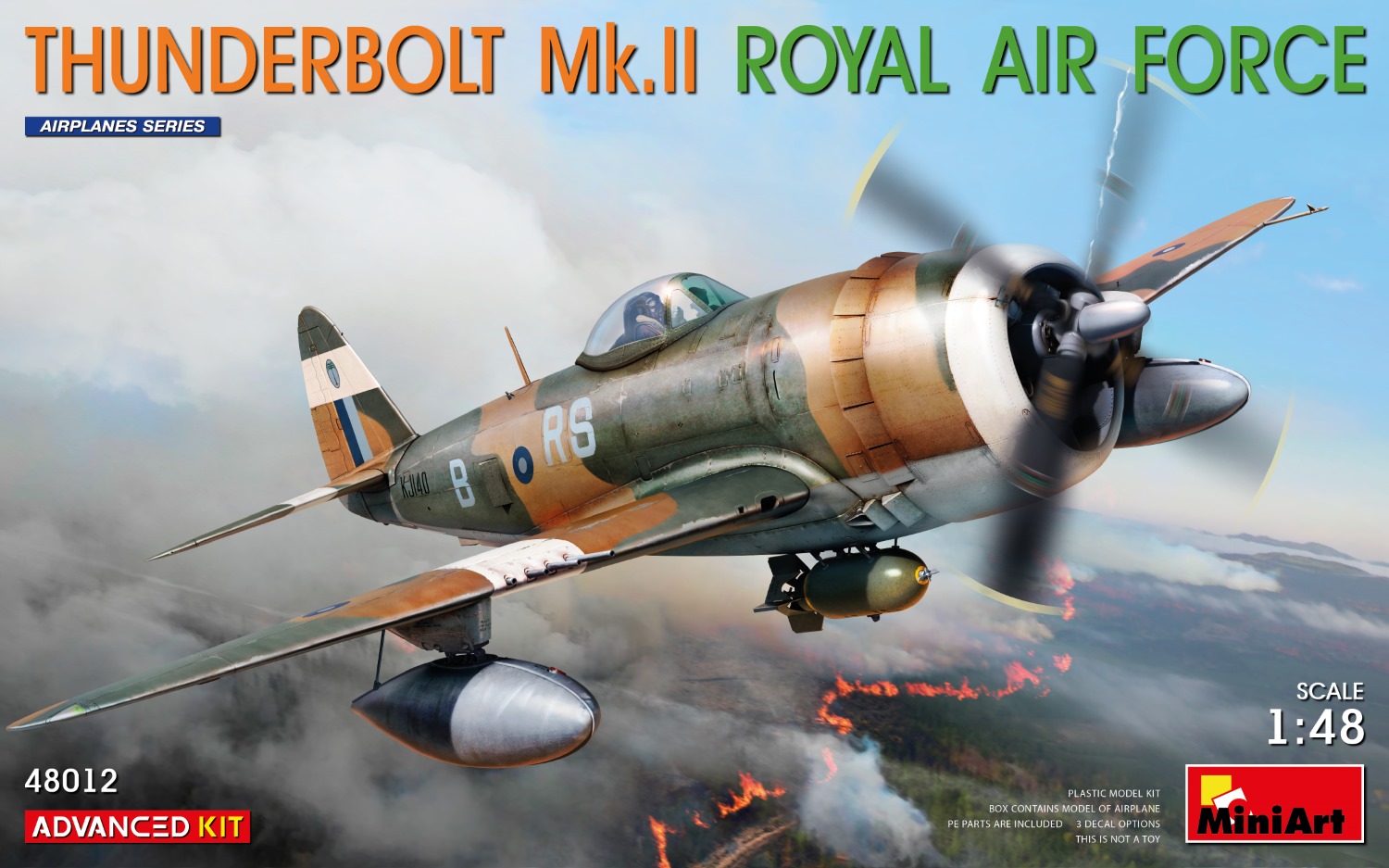 MiniArt 48012 THUNDERBOLT Mk.II. ROYAL AIR FORCE 1:48 Bausatz
