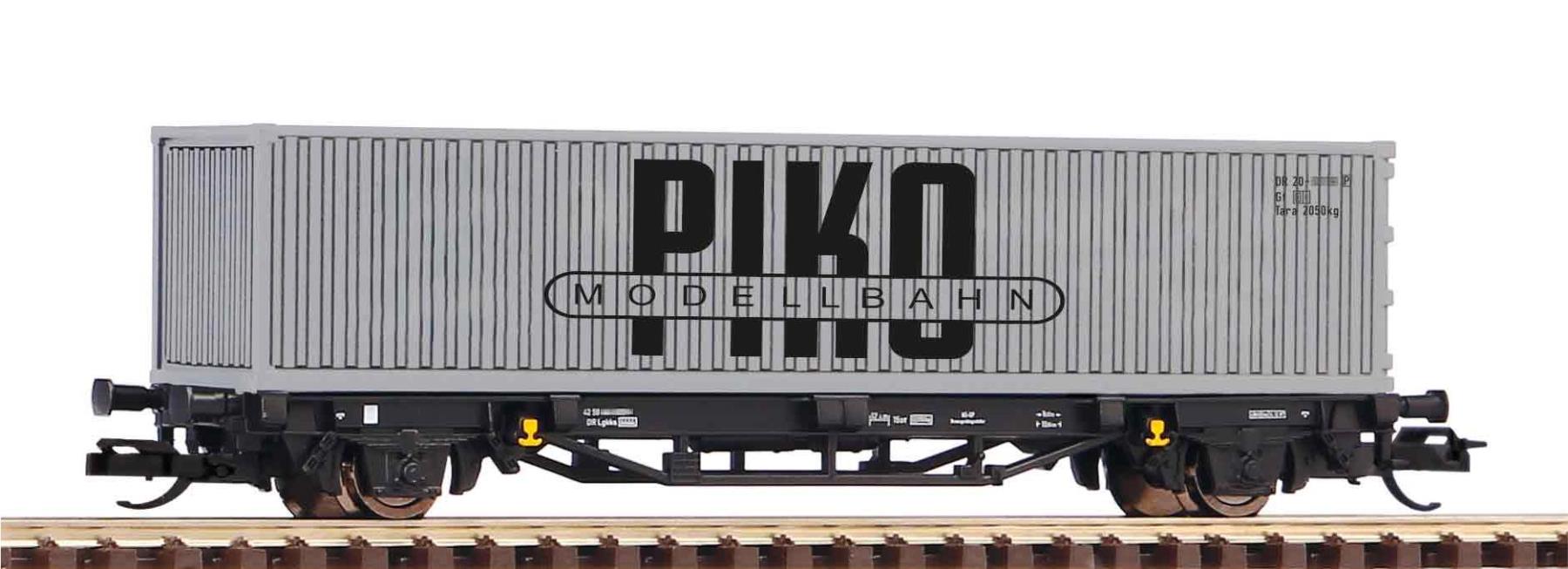 Piko 47726 Containertragwagen VEB PIKO IV 1:120 Spur TT Neu