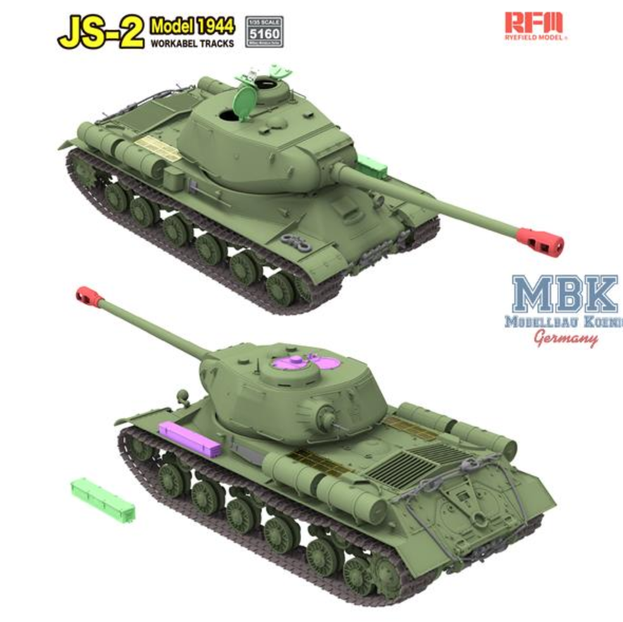 Rye Field Model 5160 JS-2 Model 1944 1:35 Modellbausatz NEU OVP