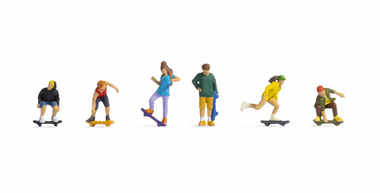 Noch 15889 Skateboarder 1:87 Spur H0 Neu OVP Figuren