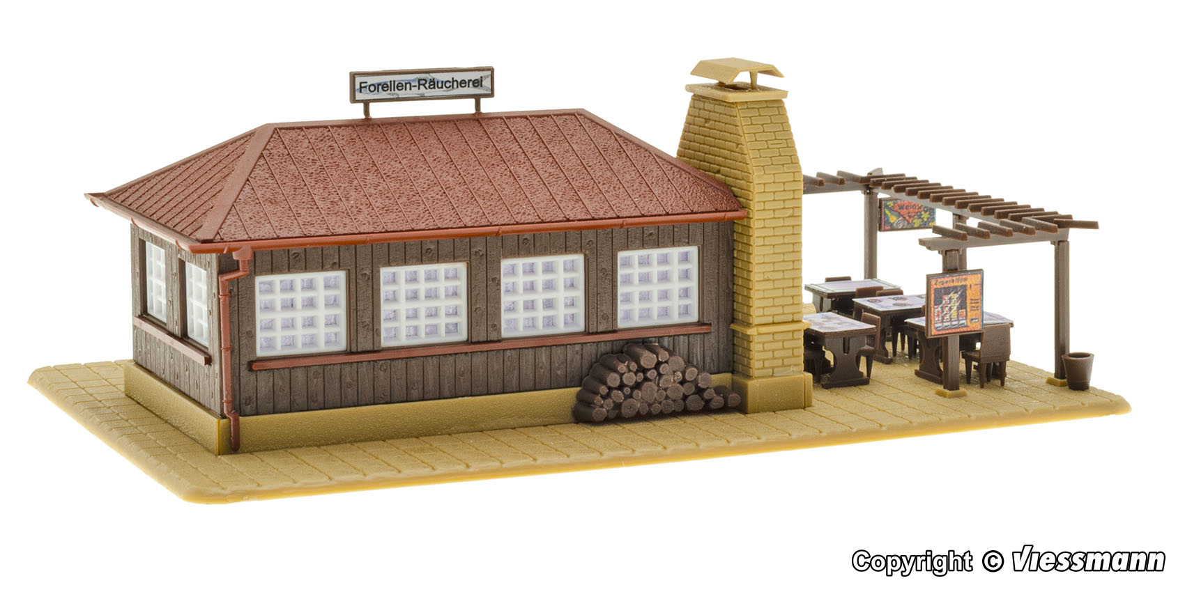 Vollmer 43615 Forellen-Räucherei 1:87 Spur H0 Bausatz Neu OVP