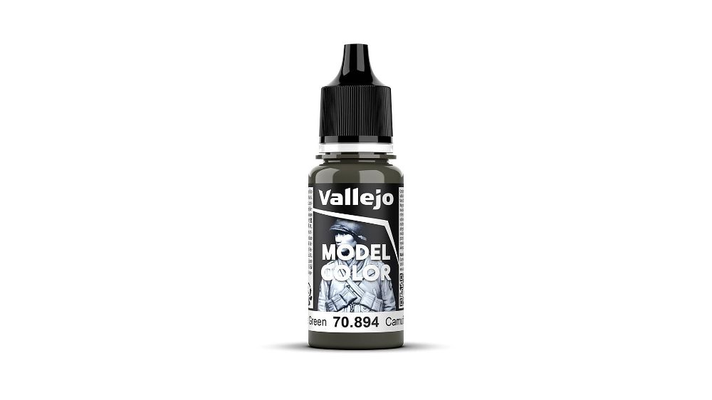 Vallejo 70894 Tarnung, Dunkelgrün, matt, 18 ml Model Color NEU