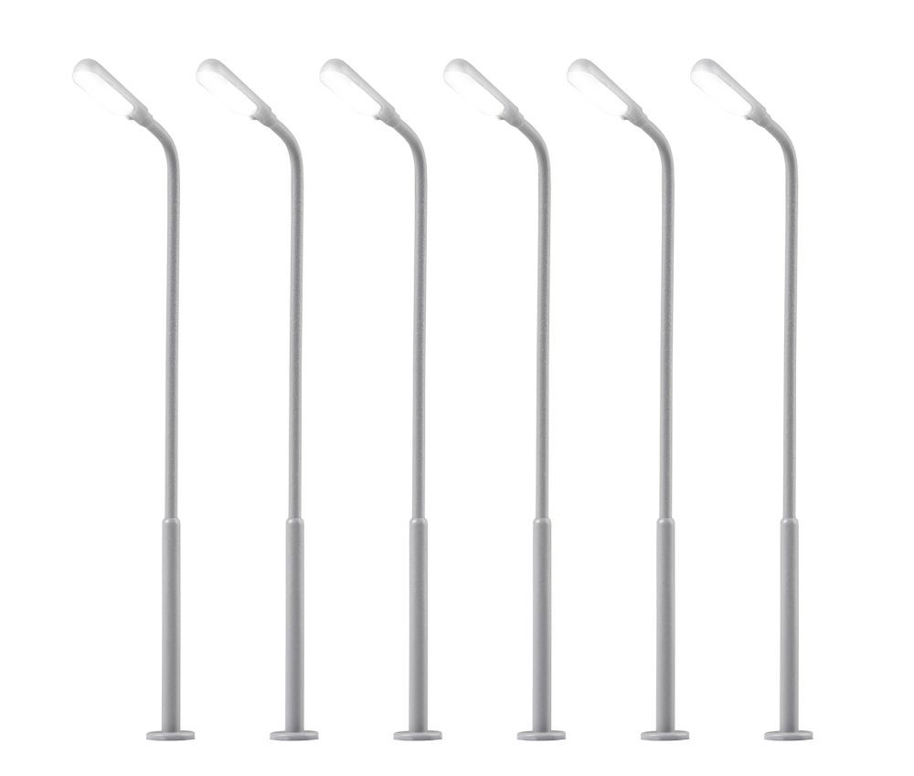 Viessmann 69906 TT Peitschenleuchte, LED weiß, 5+1