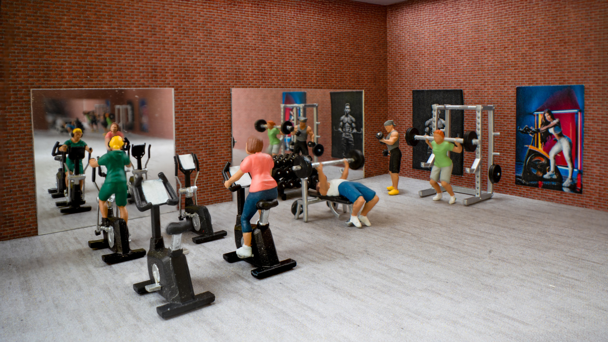 Noch 16292 Figuren-Themenwelt „Fitness-Studio"