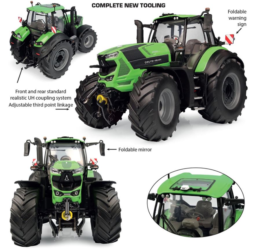 Universal Hobbies UH6606 Deutz-Fahr 8280 TTV standard green 1:32 Spur 1 NEU