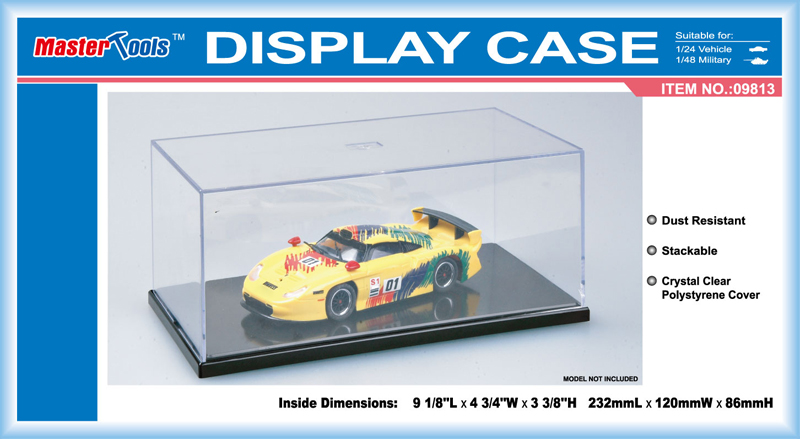 Master Tools 09813 Display Case 232x120x86mm NEU OVP Vitrine