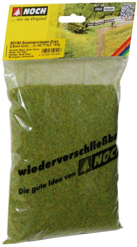 Noch 50190 Streugras “Sommerwiese” - 2,5 mm, 100 g - Neu - OVP