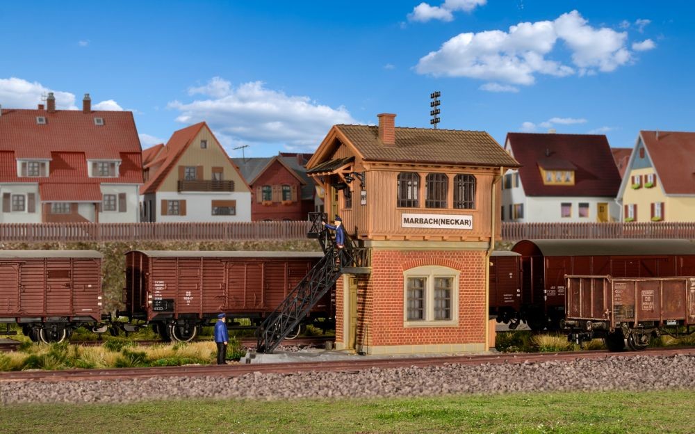 Kibri 39477 Stellwerk Marbach - Spur H0 - Bausatz - Neu - OVP