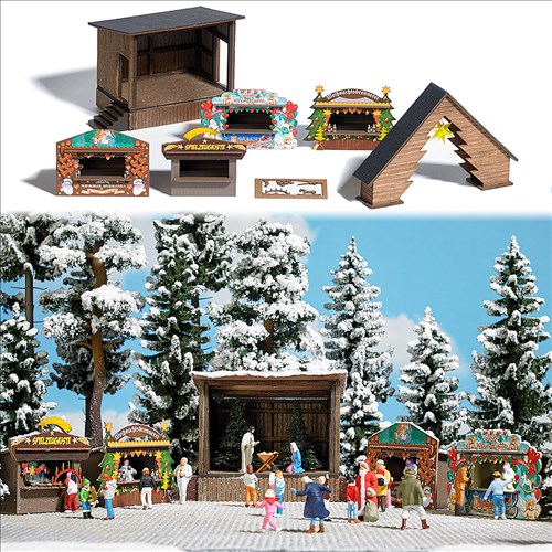 Busch 1183 Wald-Weihnachtsmarkt 1:87 Spur H0 Bausatz NEU OVP