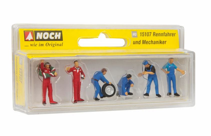 Noch 15107 Rennfahrer und Mechaniker 1:87 Spur H0 Neu OVP