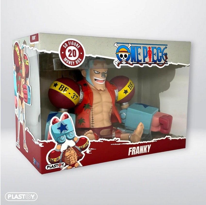 Plastoy 80221 One Piece Franky 15 cm NEU OVP Spardose