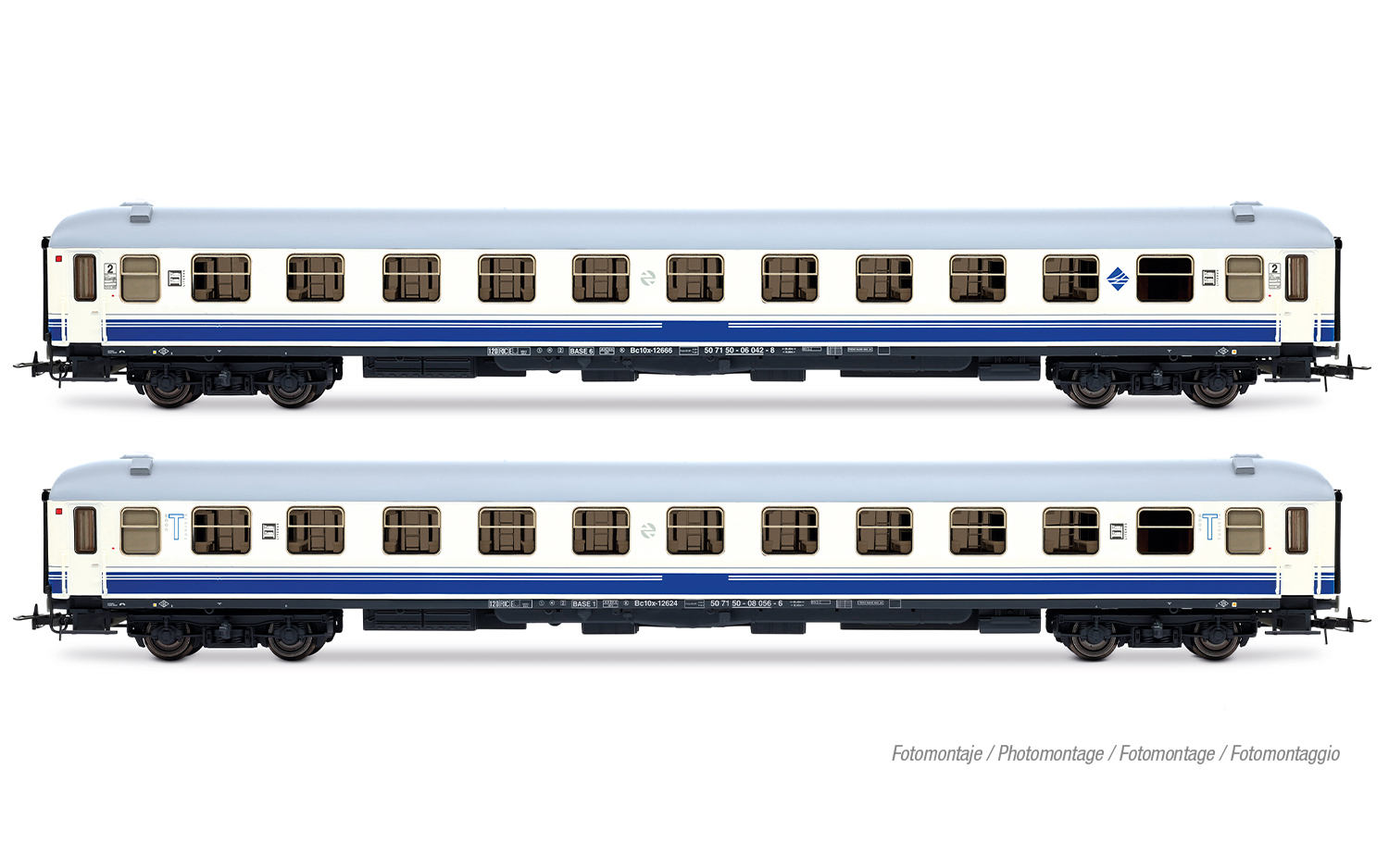Electrotren HE4040 RENFE, 2er-Pack „Estrella Rías Bajas”, Bc10x-12600, Largo Re