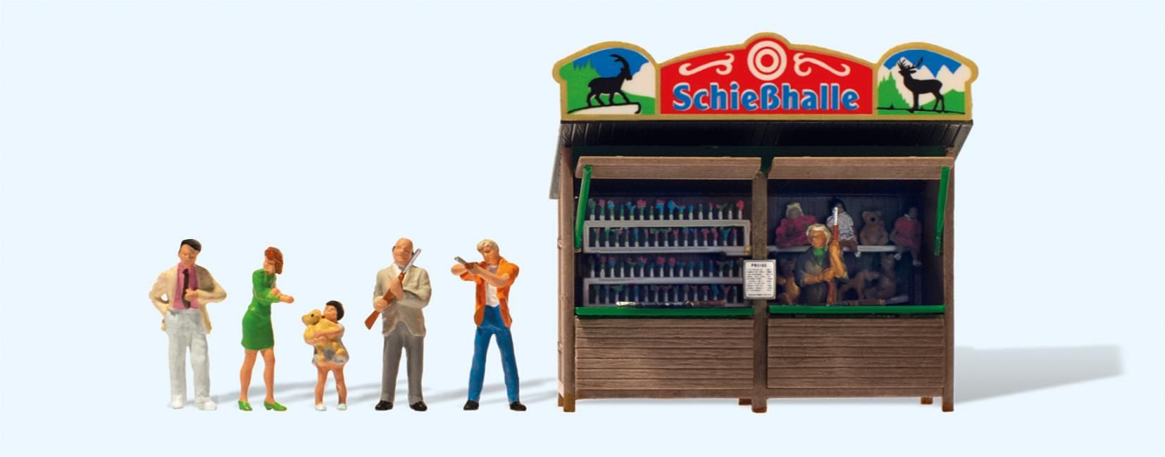 Preiser 24694 Kirmesbude „Schießhalle“ 1:87 Spur H0 Fertigmodell