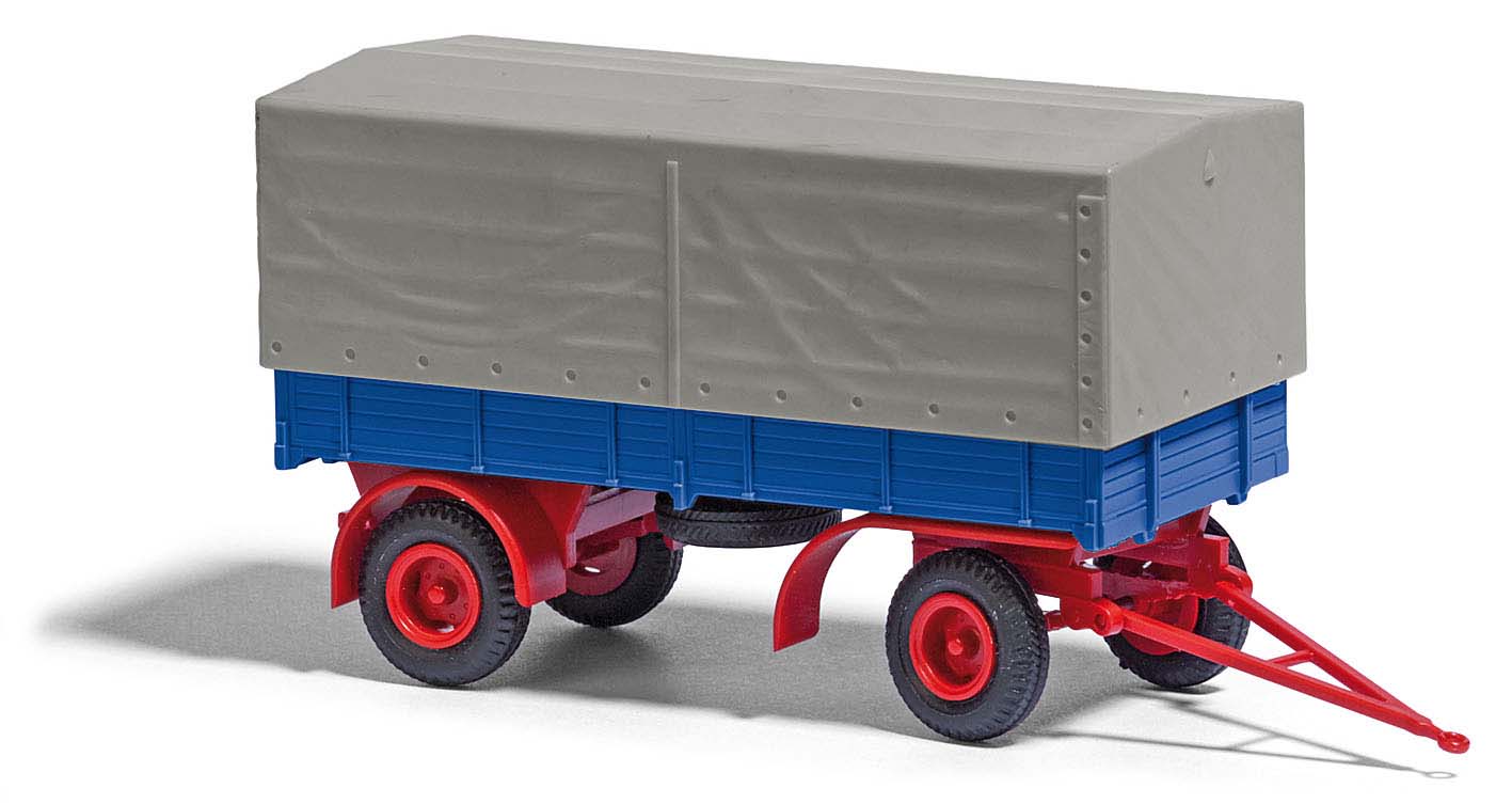 Busch 53350 IFA HL 80 mit Plane Blau/Rot 1:87 Spur H0 Standmodell