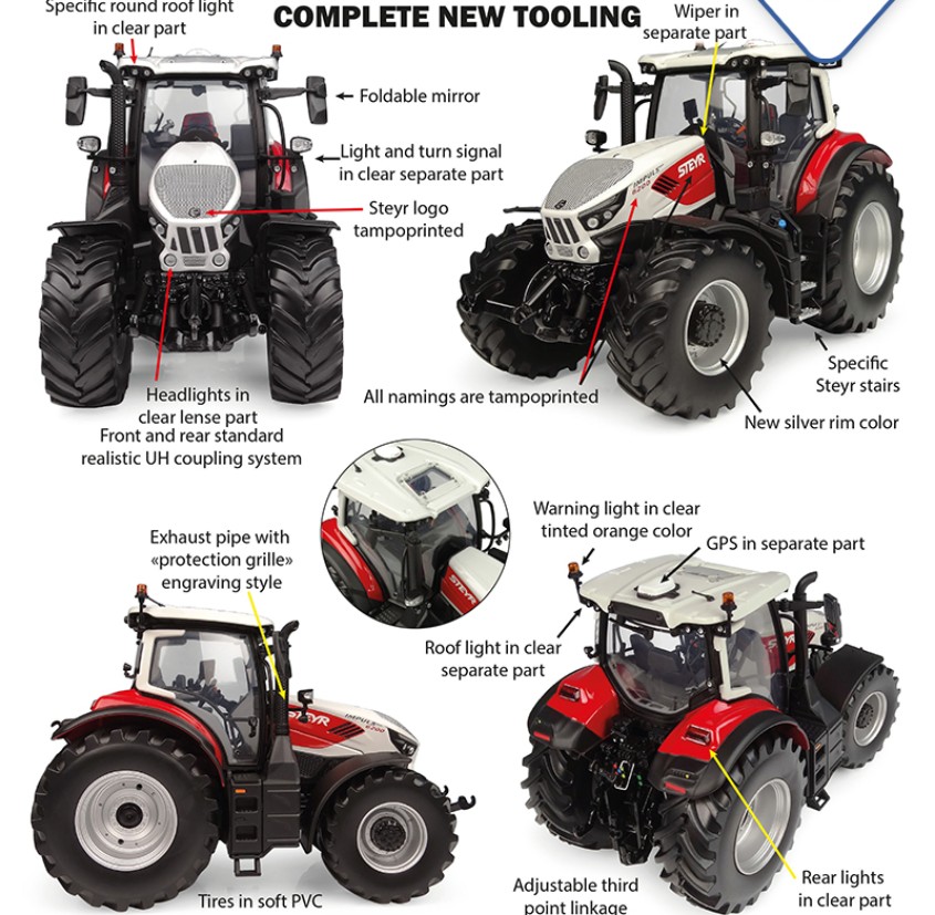 Universal Hobbies UH6812 Steyr 6200 Impuls CVT - 2026 1:32 Spur 1 NEU OVP