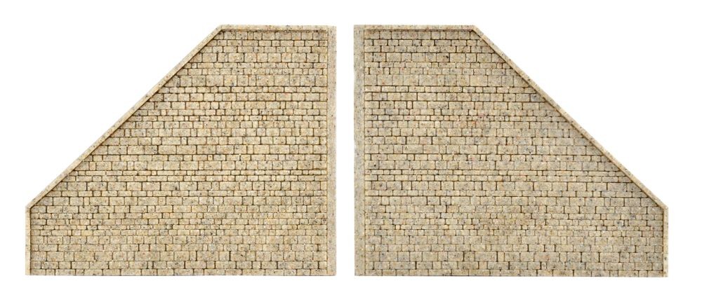 Vollmer 48101 H0 Stützwand aus Steinkunst,passend zu 48100, 2 Stück