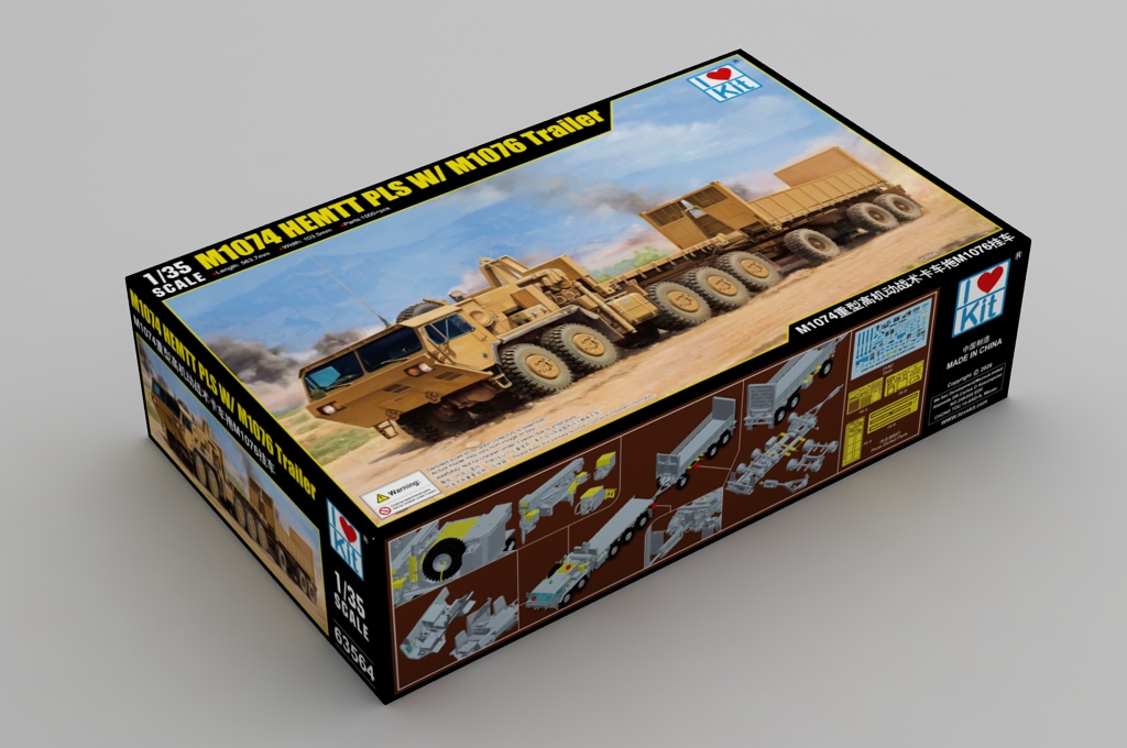 I LOVE KIT 63564 M1074 HEMTT PLS W/ M1076 Trailer 1:35 Bausatz NEU
