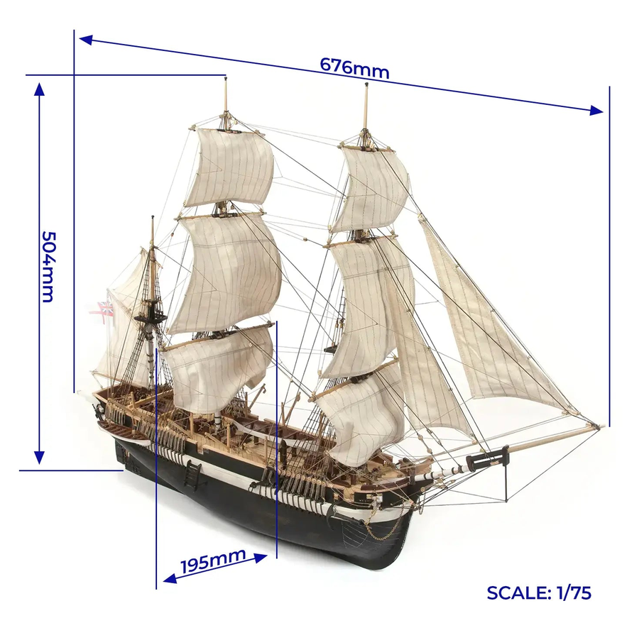 OcCre 12004 HMS Terror 1:75 Holzbausatz NEU OVP