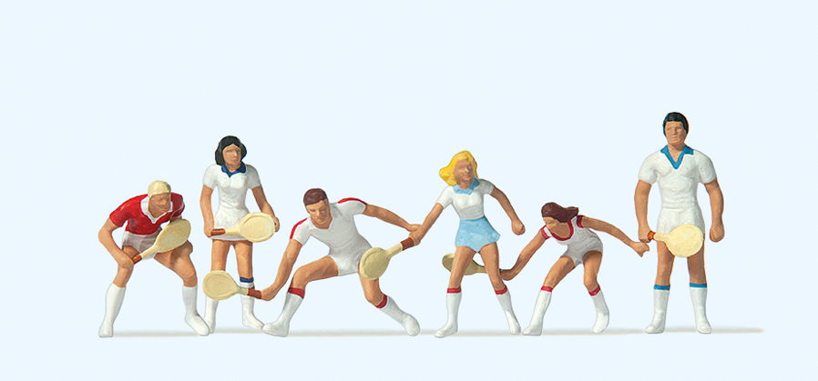 Preiser 10078 Tennisspieler 1:87 Spur H0 Neu OVP Figuren
