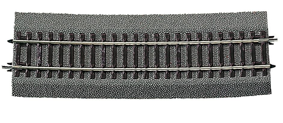 Roco 42530 Gebogenes Gleis R20 5° 1962 mm mit Bettung Spur H0