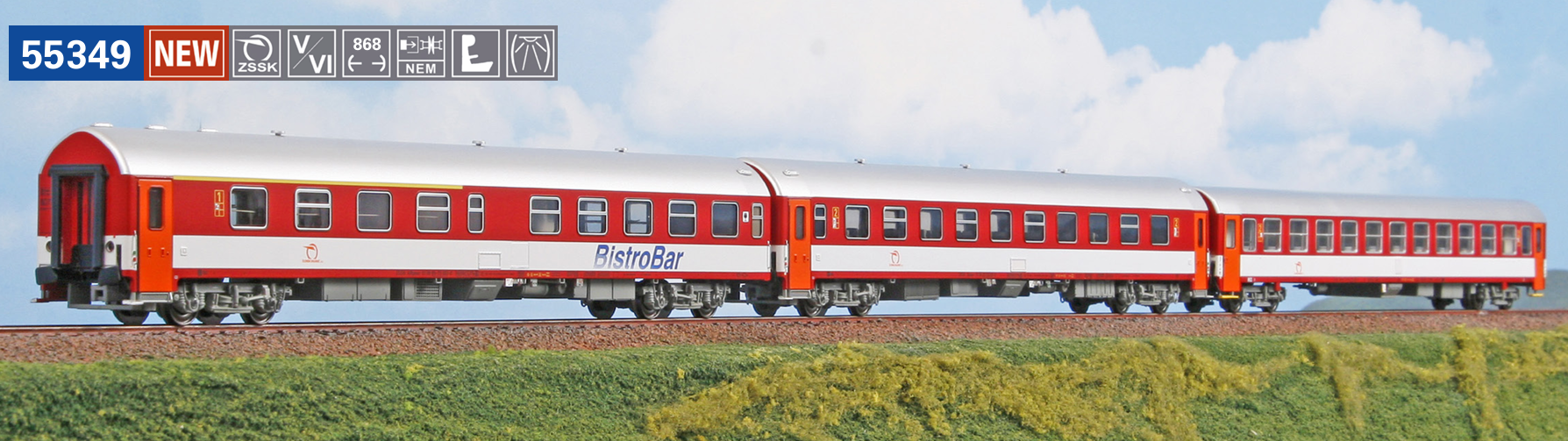 ACME 55349 Slovenska Strela 3-teilig ZSSK 1:87 Spur H0 DC NEU