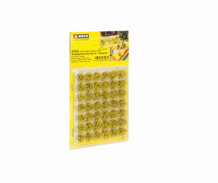 Noch 07043 Grasbüschel Mini-Set XL “blühend” 42 Stück 9 mm NEU