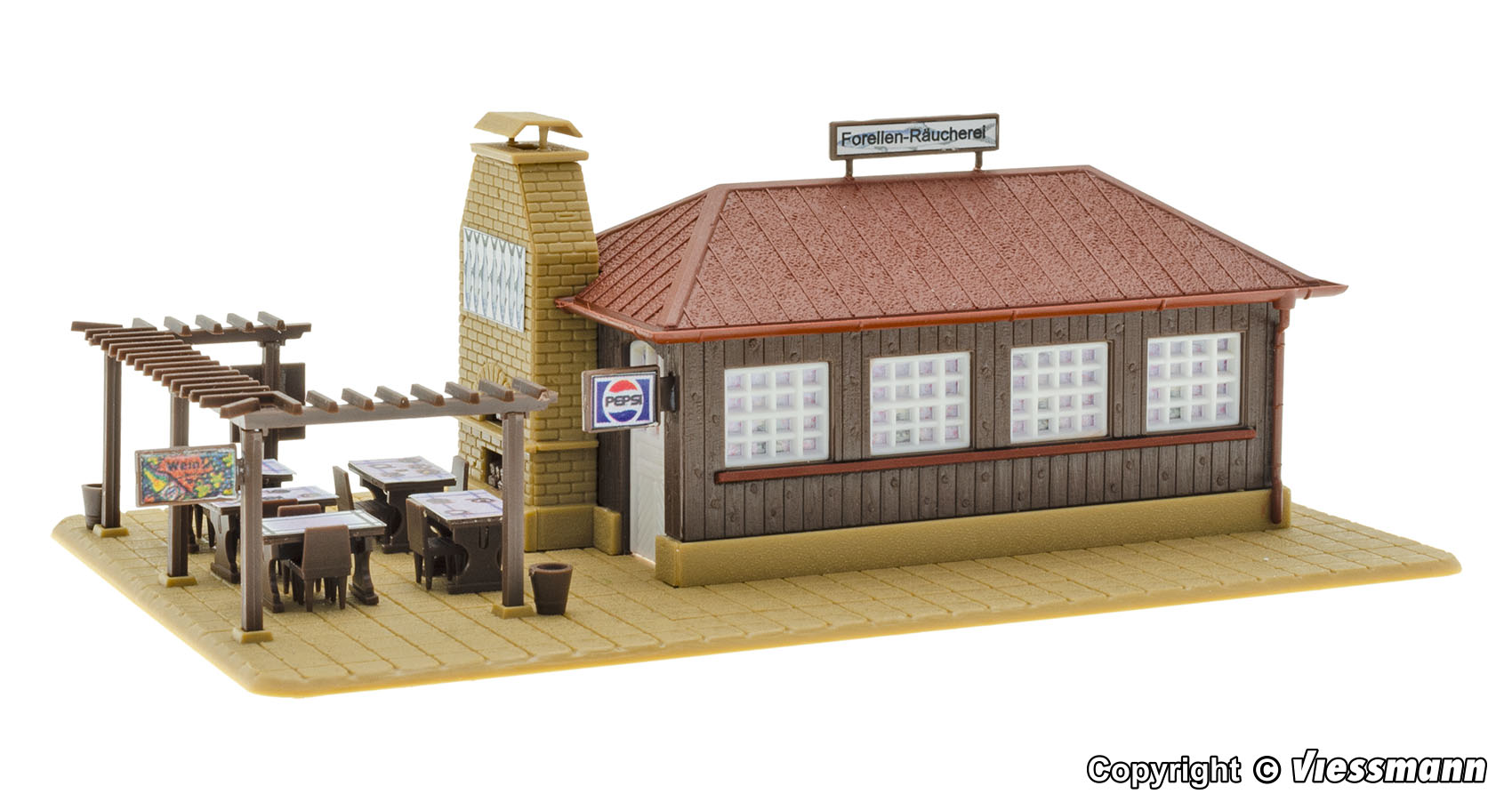 Vollmer 43615 Forellen-Räucherei 1:87 Spur H0 Bausatz Neu OVP