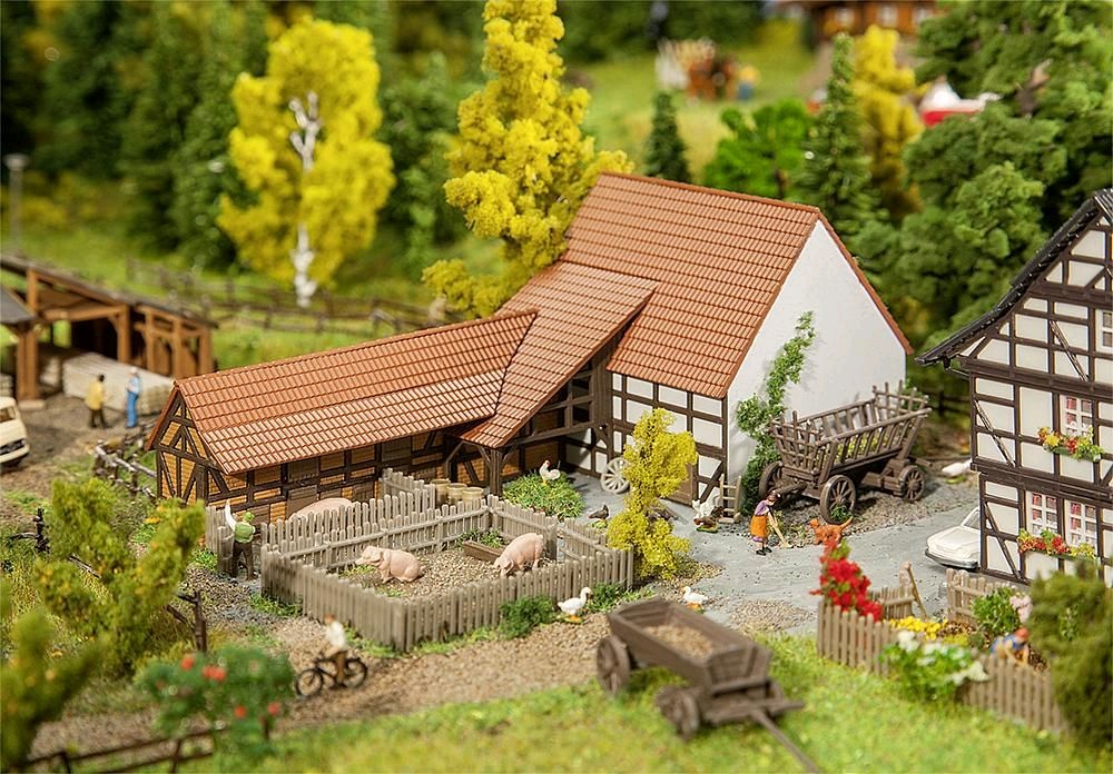 Faller 232371 Landwirtschaftliches Gebäude mit Zubehör 1:160 Spur N Neu OV