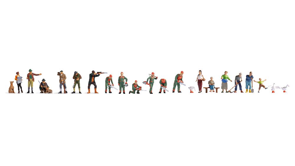 Noch 16113 XL-Set “Auf dem Land” 21 Figuren Spur H0
