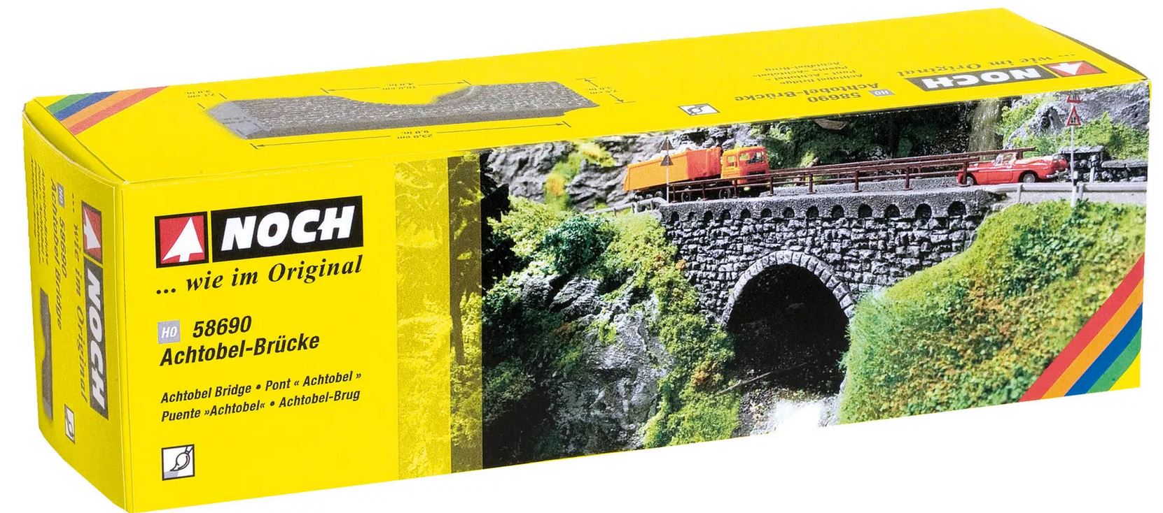 Noch 58690 Achtobel-Brücke 1:87 Spur H0 Fertigmodell Neu OVP