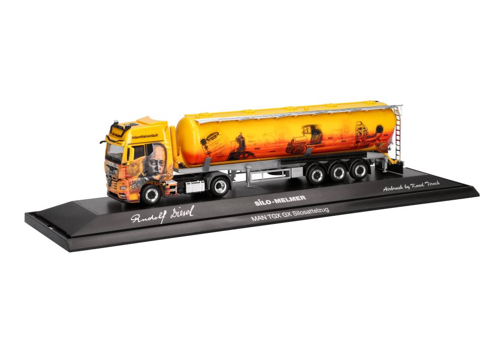 Herpa 122351 MAN TGX GX Silo-Sz "Silo Melmer/Rudolf Diesel" 1:87
