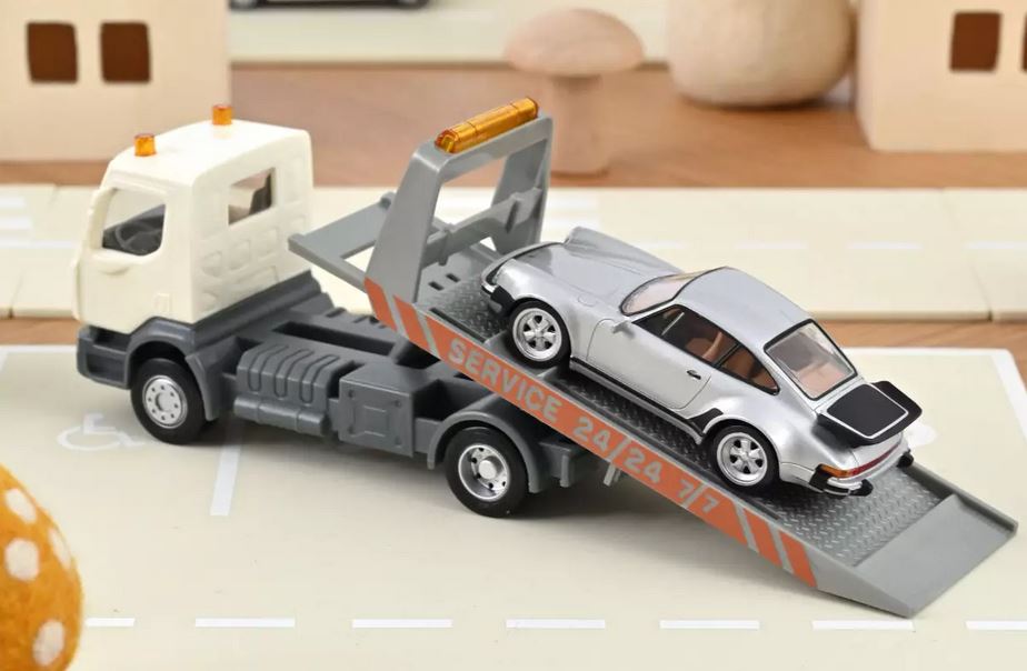 Norev 431130 Abschleppwagen Plastigam + Porsche 911 Jet-car 1:43