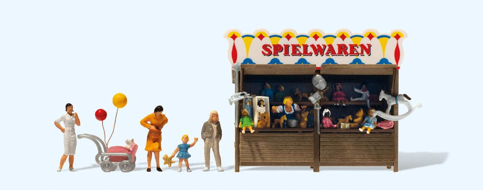 Preiser 24692 Kirmesbude „Spielwaren“ 1:87 Spur H0 Fertigmodell