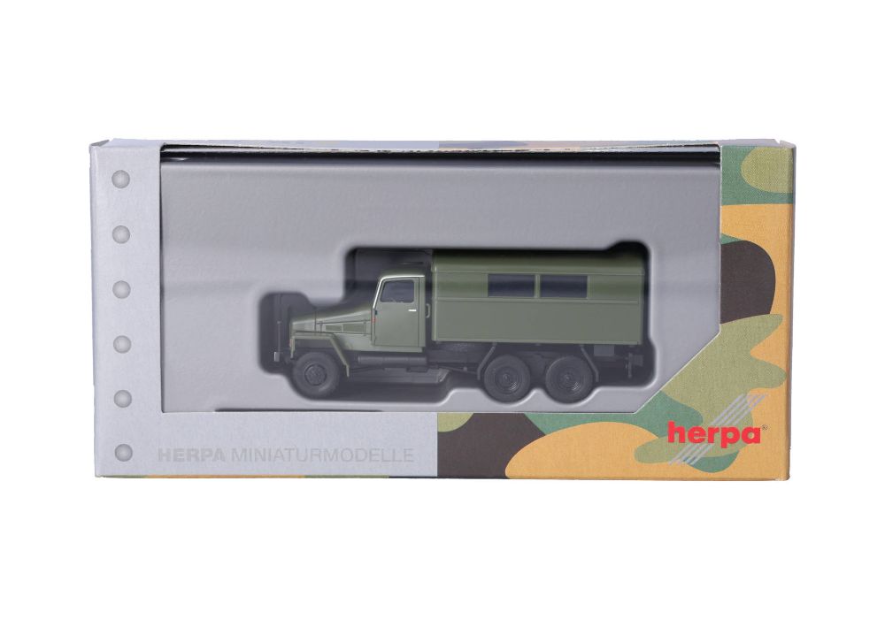 Herpa 747318 IFA G5 Koffer-LKW NVA-grün 1:87 Spur H0 NEU OVP