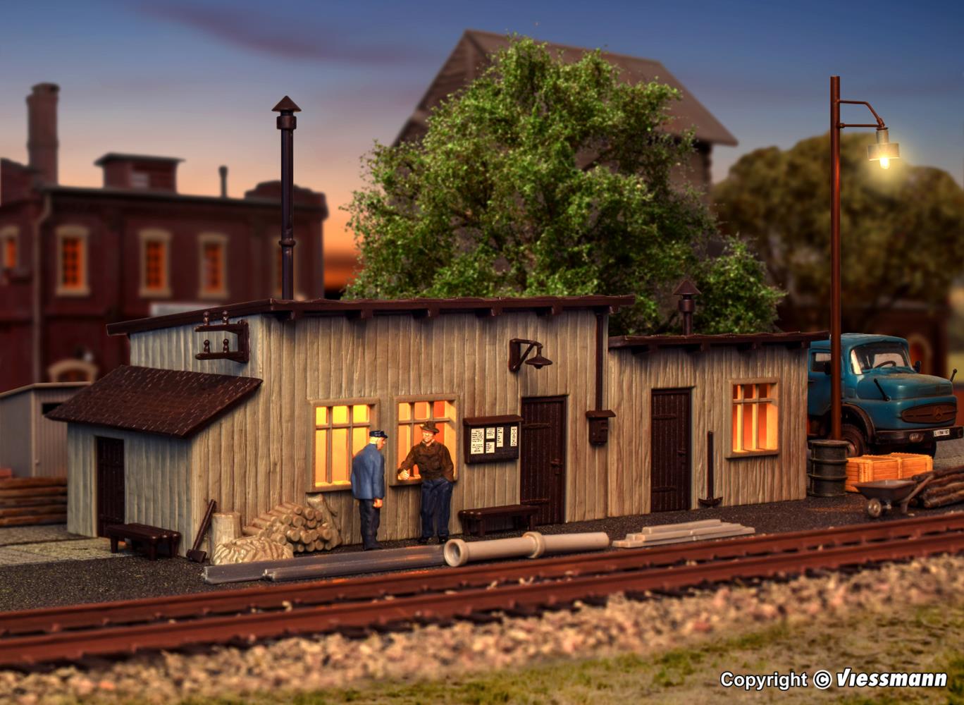 Vollmer 45713 Bauhütte 1:87 Spur H0 Bausatz Neu OVP