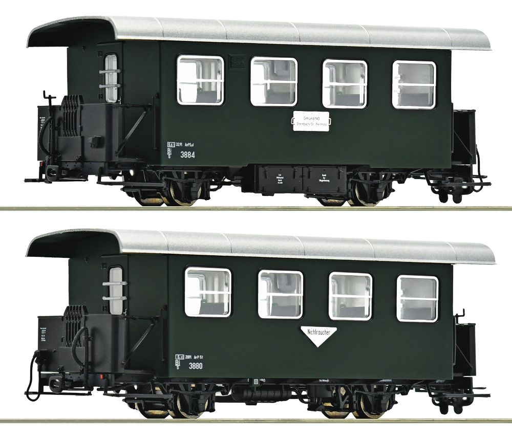 Roco 6240005 2-tlg Set Schmalspur-Personenwagen ÖBB 1:87 Spur H0e