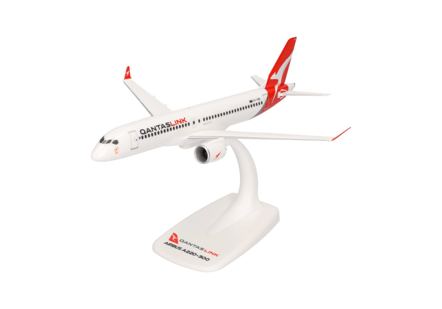 Herpa 614337 QantasLink Airbus A220-300 1:200 Snap-Fit Neu OVP