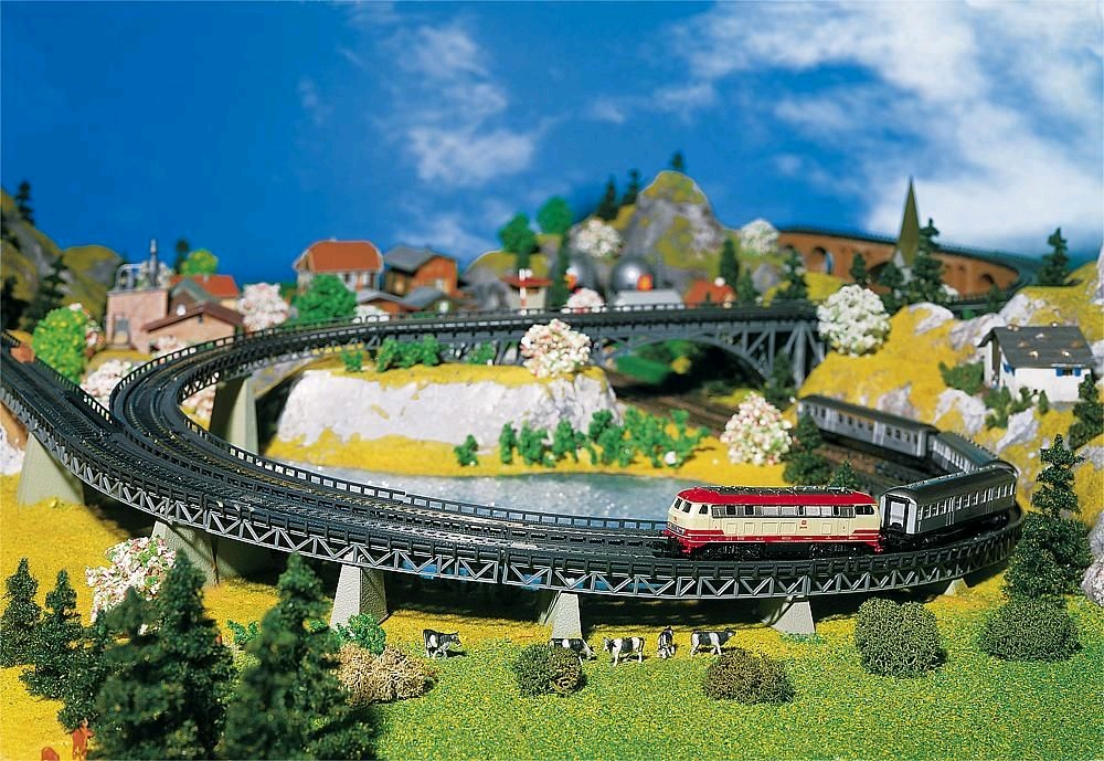 Faller 222543 6 Auffahrtsteile, gebogen 1:160 Spur N Neu OVP