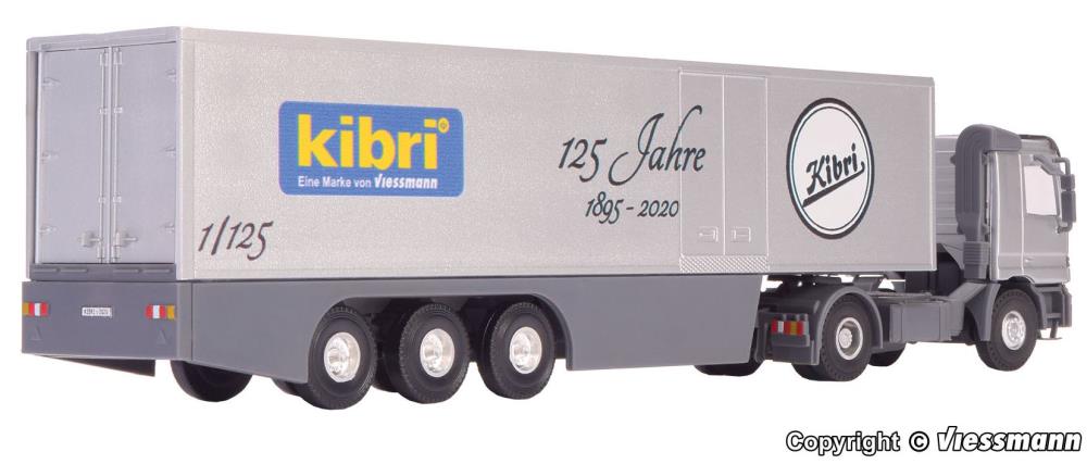 Kibri 22500 MB Actros 2-achs mit Koffersattelauflieger - 1:87 - Neu
