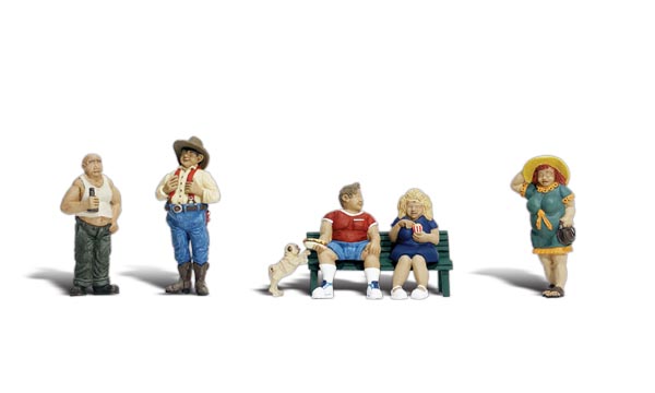Woodland Scenics A2728 Korpulente Leute 1:45 Spur 0 Neu OVP Figuren